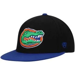 Top Of The World Men's Black/Royal Florida Gators Team Color Two-Tone Fitted Hat