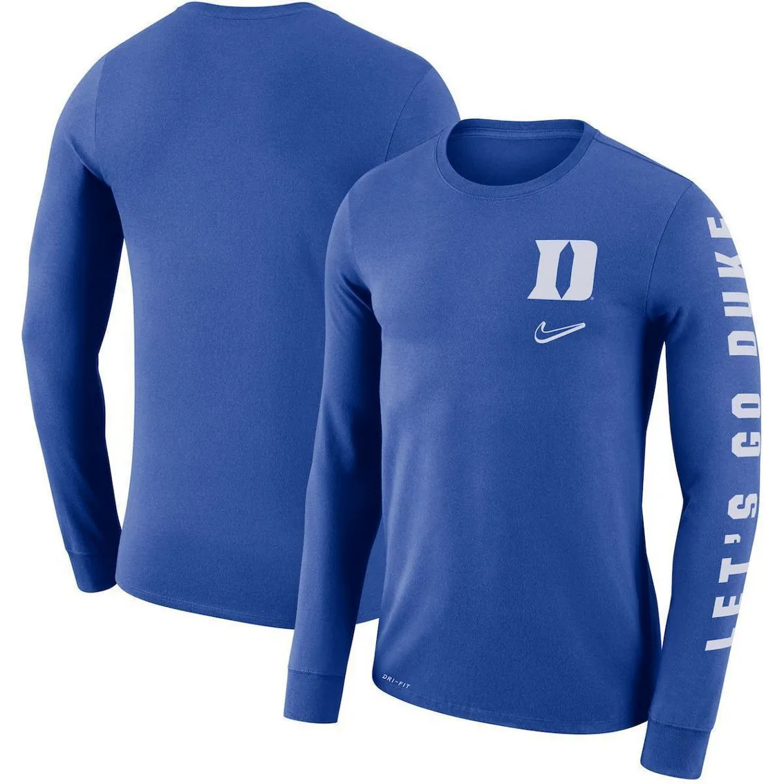 Nike Men's Royal Duke Blue Devils Local Mantra Performance Long Sleeve T-Shirt 1 Nike Men's Royal Duke Blue Devils Local Mantra Performance Long Sleeve T-Shirt