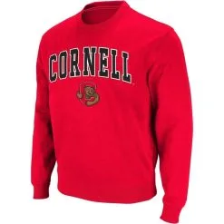 Colosseum Men's Red Cornell Big Red Arch & Logo Crew Neck Sweatshirt -Cornell Big Red Shop DSCO1137454858 2910 ALT2