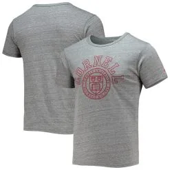 League Collegiate Wear Men's Heathered Gray Cornell Big Red Tide Seal Nuevo Victory Falls Tri-Blend T-Shirt