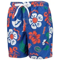 Wes & Willy Youth Royal Florida Gators Floral Volley Swim Trunks -Cornell Big Red Shop DSCO1142446644 1350 ALT2