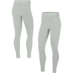 Nike Women's Gray Duke Blue Devils Tight Tri-Blend Leggings