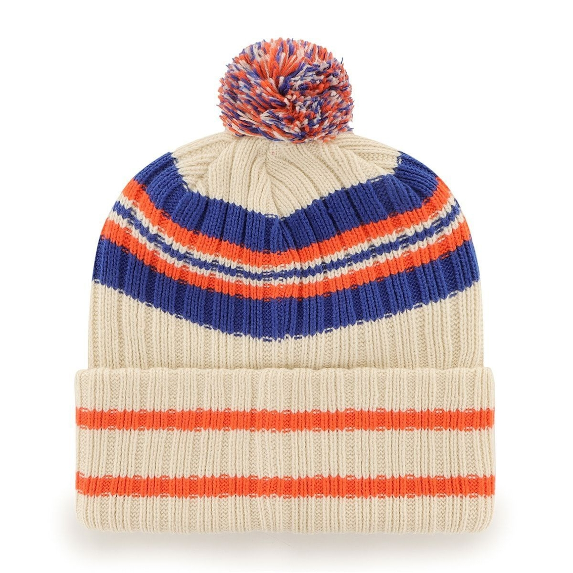 '47 Men's Natural Florida Gators Hone Patch Cuffed Knit Hat With Pom 3 '47 Men's Natural Florida Gators Hone Patch Cuffed Knit Hat With Pom - Image 3