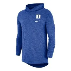 Nike Men's Royal Duke Blue Devils Slub Performance Long Sleeve Hoodie T-Shirt -Cornell Big Red Shop DSCO1148301372 1350 ALT2