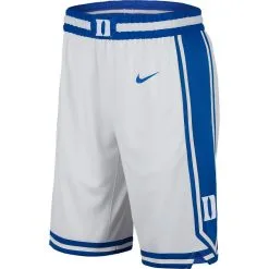 Men's Nike White Duke Blue Devils Replica Team Basketball Shorts -Cornell Big Red Shop DSCO1148307734 3550 ALT2