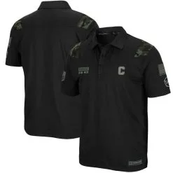 Colosseum Men's Black Cornell Big Red OHT Military Appreciation Sierra Polo