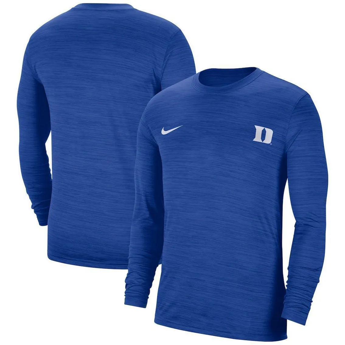 Nike Men's Royal Duke Blue Devils Velocity Legend Performance Long Sleeve T-Shirt 2 Nike Men's Royal Duke Blue Devils Velocity Legend Performance Long Sleeve T-Shirt - Image 2