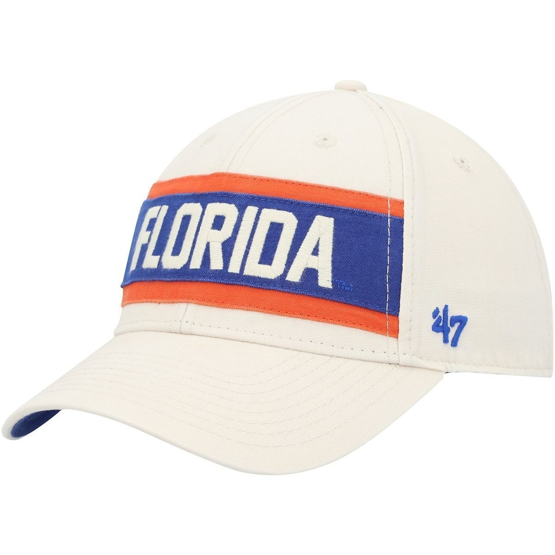 '47 Men's Cream Florida Gators Crossroad MVP Adjustable Hat 4 '47 Men's Cream Florida Gators Crossroad MVP Adjustable Hat - Image 4