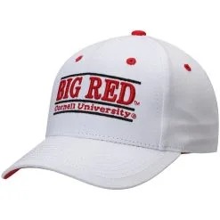 The Game Men's White Cornell Big Red Classic Bar Structured Adjustable Hat