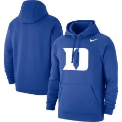 Nike Men's Royal Duke Blue Devils Logo Club Pullover Hoodie