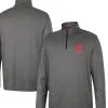 Colosseum Men's Charcoal Cornell Big Red Logo Quarter-Zip Windshirt