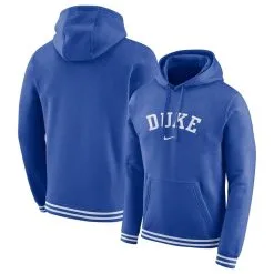 Nike Men's Royal Duke Blue Devils Sketch Retro Pullover Hoodie