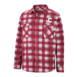 Colosseum Men's Red/White Cornell Big Red Ellis Plaid Full-Snap Shirt Jacket -Cornell Big Red Shop DSCO1151958066 2910 ALT2