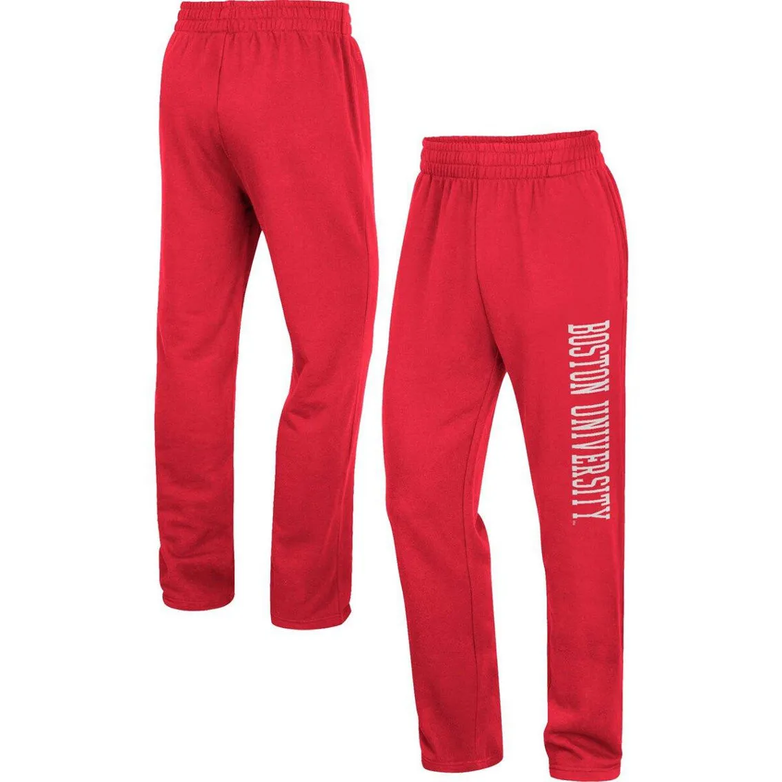 Colosseum Men's Scarlet Boston University Wordmark Pants 1 Colosseum Men's Scarlet Boston University Wordmark Pants