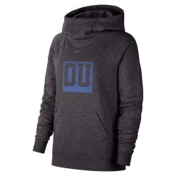 Women's Nike Charcoal Duke Blue Devils Essential Funnel Neck Raglan Pullover Hoodie -Cornell Big Red Shop DSCO1153021544 4102 ALT2