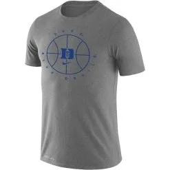 Nike Men's Heathered Gray Duke Blue Devils Basketball Icon Legend Performance T-Shirt -Cornell Big Red Shop DSCO1153536074 4102 ALT2