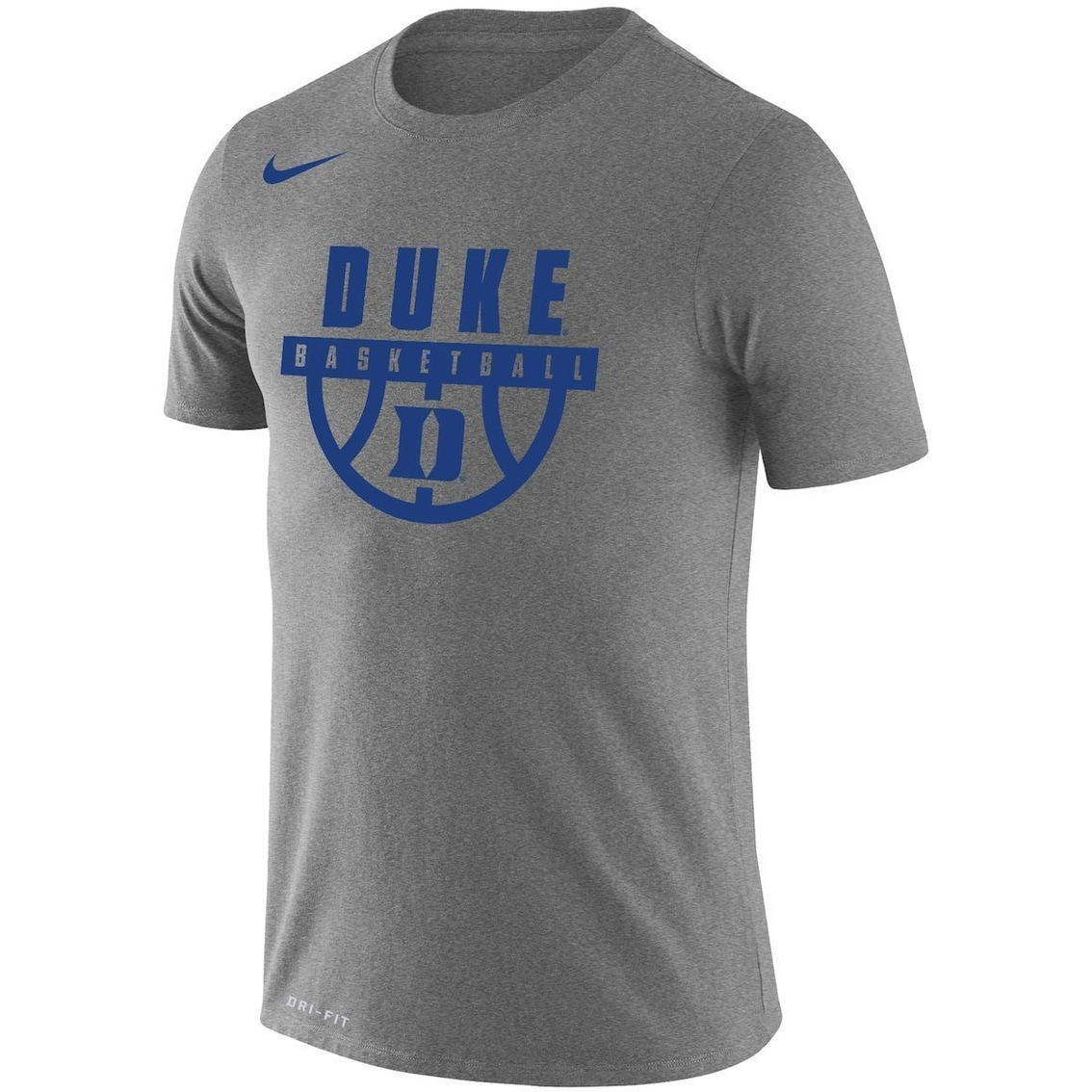 Nike Men's Heathered Gray Duke Blue Devils Basketball Drop Legend Performance T-Shirt 3 Nike Men's Heathered Gray Duke Blue Devils Basketball Drop Legend Performance T-Shirt - Image 3