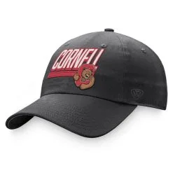 Top Of The World Men's Charcoal Cornell Big Red Slice Adjustable Hat