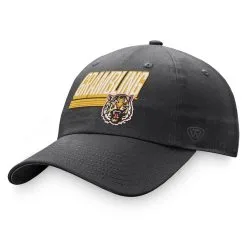 Top Of The World Men's Charcoal Grambling Tigers Slice Adjustable Hat