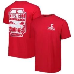 Image One Men's Red Cornell Big Red Logo Campus Icon T-Shirt