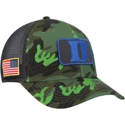 Nike Men's Camo/Black Duke Blue Devils Classic99 Veterans Day Trucker Snapback Hat