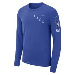 Nike Men's Royal Duke Blue Devils Repeat Logo 2-Hit Long Sleeve T-Shirt -Cornell Big Red Shop DSCO1159494879 1350 ALT2
