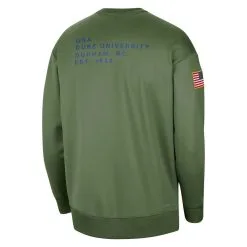 Nike Women's Olive Duke Blue Devils Military Collection All-Time Performance Crew Pullover Sweatshirt -Cornell Big Red Shop DSCO1161060348 NQSY ALT3